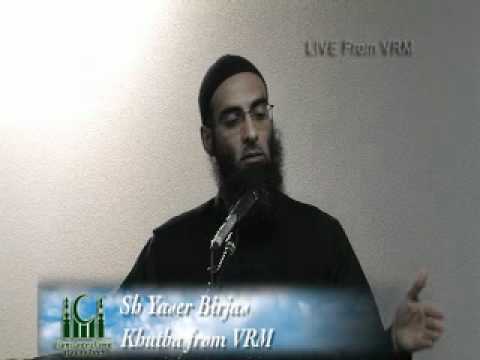 Friday Khutbah (2011-11-25)
