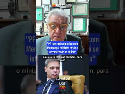 “PF tem razão em crise com Mendonça; ministro está se intrometendo na polícia”, analisa Maierovitch