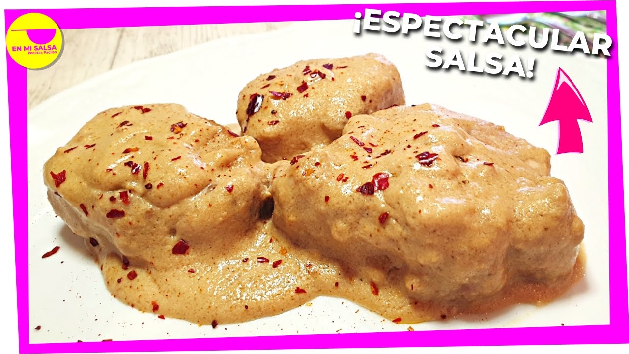 SOLOMILLO de CERDO en SALSA de ALMENDRAS ???? ¡SALSA FÁCIL Y RÁPIDA!!