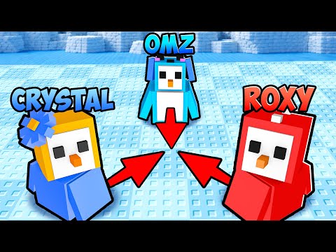 Playing ROBLOX PENGUIN KNOCKOUT With CRAZY FAN GIRL!