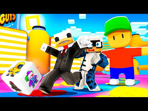 SIAMO ENTRATI NEL GIOCO DA TAVOLO DI STUMBLE GUYS SU MINECRAFT