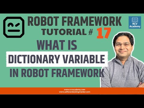 Robot Framework Tutorial 17 Dictionary Variable in Robot Framework