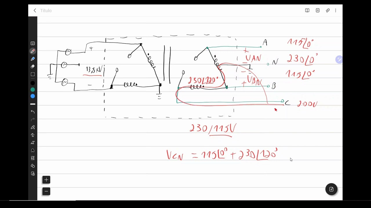 Explicação Transformador Delta Aberto ( VV) Fase alta
