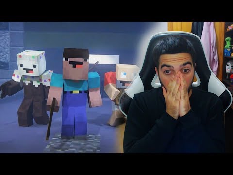 LA MEJOR ANIMACION DEL NOOB EN MINECRAFT - REACCION | ElNonoYT