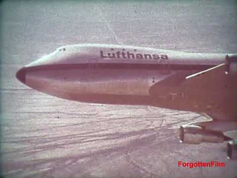 Lufthansa Jet Boeing 747  (Version II)  Super 8 footage