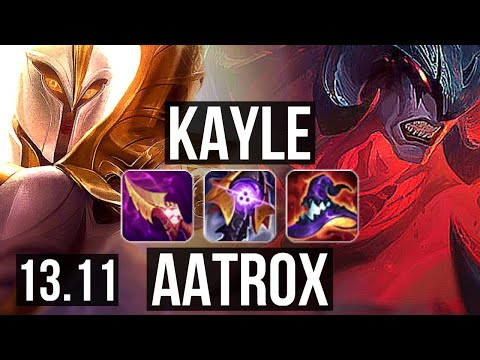 KAYLE vs AATROX (TOP) | Quadra, Rank 13 Kayle | KR Grandmaster | 13.11