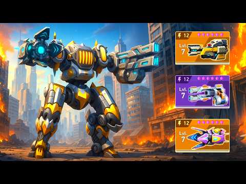 Redeemer with Viper 12, Howler 12, Quantum Gun 12 - Mech Arena