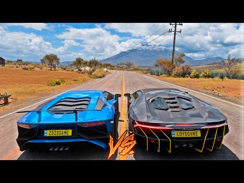 LAMBORGHINI AVENTADOR SUPERVELOCE VS LAMBORGHINI CENTENARIO - FORZA HORIZON 5
