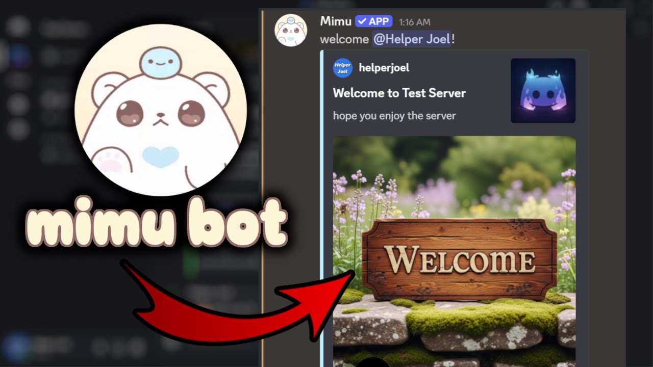 How to Setup Welcome Message with Mimu Bot (EASY TUTORIAL)
