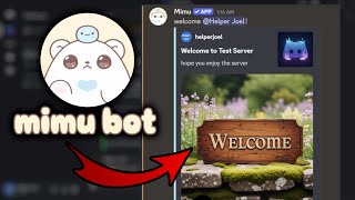 How to Setup Welcome Message with Mimu Bot (EASY TUTORIAL)