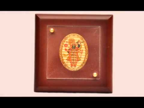 Royal brown diviniti mdf radha- krishna photo frame, size: m...