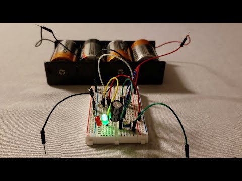 LED Blinking Circuit Using 555 Timer
