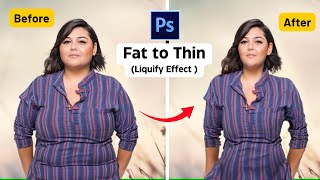 How To Make Fat Person Thin in Photoshop | Photoshop Tutorial 2023/2024 [ Fat to Slim]