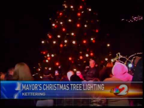 Mayor's tree lighting in Kettering