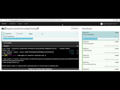 Strider-CD Demo for Dockerized Testing of Angular-2 App