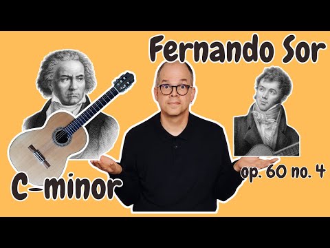 Fernando Sor - Study op. 60 no. 4 in c-minor - tutorial