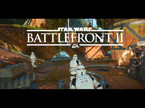 DEFENDING WOOKIE OUTPOST  ~  Star Wars Battlefront 2 ~ NO HUD