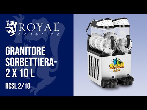 Video - Granitore sorbettiera - 2 x 12 l - LED