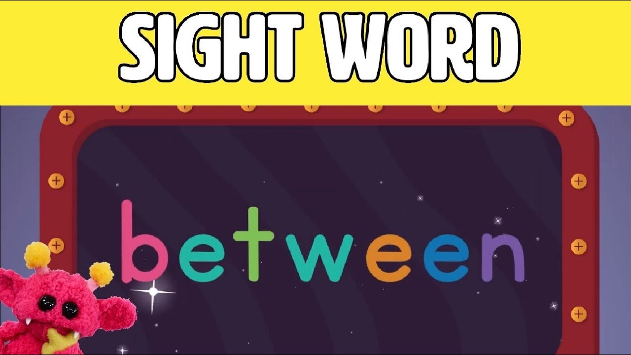 BETWEEN - Let's Learn the Sight Word BETWEEN with Hubble the Alien! | Nimalz Kidz! Songs and Fun!