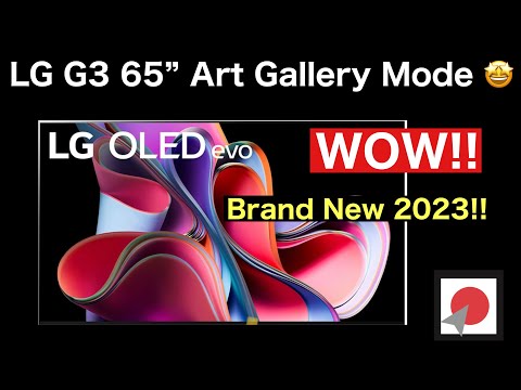LG G3 65" OLED EVO 2023 Art Gallery Mode!!