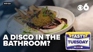 This new restaurant in Albany has people lining up... to see the restroom!