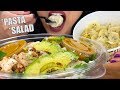 CHEESY TORTELLINI ALFREDO PASTA SALAD ASMR No Talking 멐방 ASMR Phan