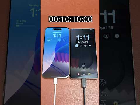 Galaxy S25 Ultra vs iPhone 16 Pro Max Charge to Full