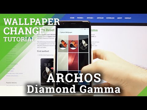 How to Change Wallpaper in ARCHOS Diamond Gamma – Update Screen
