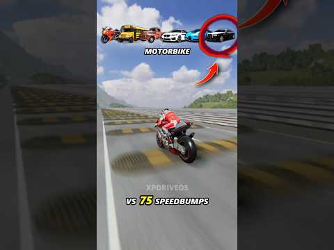 Cars VS 75 Speedbumps #bmw #porsche