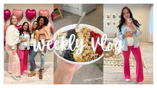 WEEKLY VLOG | Galentine's Party, Pregnancy, Teacher Life, & More!