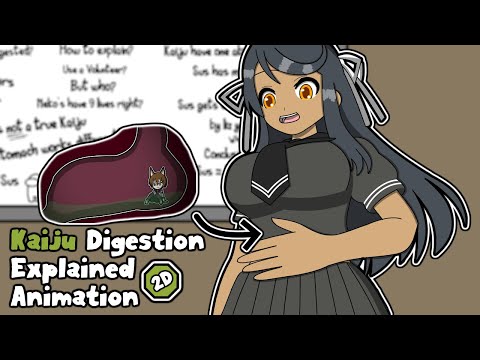 Kaiju Digestion Explained 2d Animation Giantess Vore