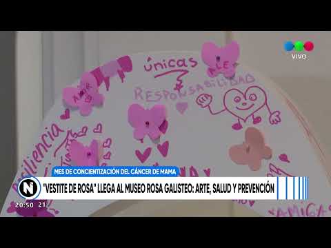 "Vestite de Rosa" llega al Museo Rosa Galisteo con una muestra que combina arte, salud y prevención