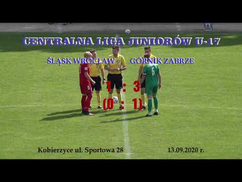 CLJ U-17 Śląsk Wrocław - Górnik Zabrze 1:3 (0:1) 13.09.2020 r.