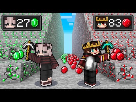 1$ FAKİR RUBY MADEN VS 1000$ ZENGİN ZÜMRÜT MADEN - 😱 Minecraft