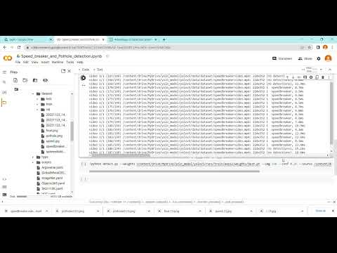 Speed breaker and Pothole detection ipynb