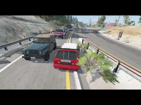 Loss of Control Car Crashes #1– BeamNG Drive |CrashSmashDrive