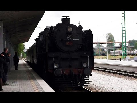 Old Steam Locomotive 05.01 Train Station Septemvri Bulgaria
