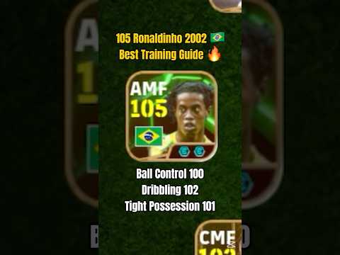 105 Ronaldinho Training Guide with Amorim & Technique Booster 🇧🇷 #ronaldinho #efootballmobile