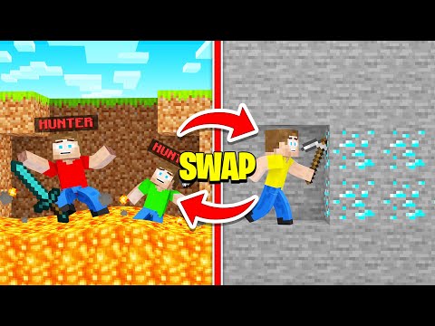 Crainer - HUNTERS SWAP PLACE With SPEEDRUNNER! (Minecraft)