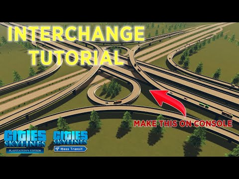 How to make a four-way interchange | Vanilla | Cities: Skylines Ps4 Edition