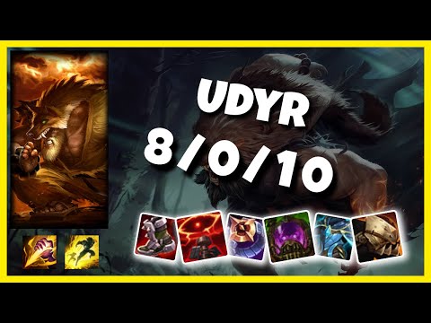 Udyr vs Lillia OCE Challenger JUNGLE (8/0/10) - v11.5