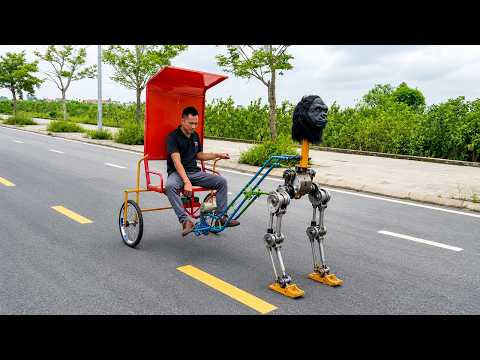 From A Crazy Idea To A Surprisingly Successful Electric Robot Powered, Leg Pulled Vehicle