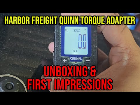 THE HARBOR FREIGHT QUINN 1/2" DIGITAL TORQUE ADAPTER. UNBOXING, USING AND FIRST IMPRESSIONS.