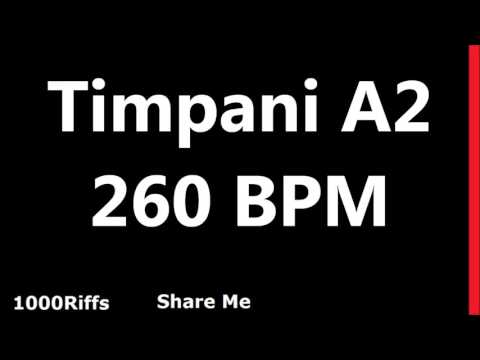 Timpani Metronome A2 : 260 BPM : Beats Per Minute