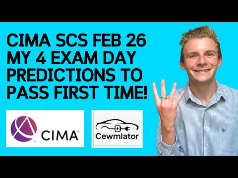 How to pass the CIMA SCS case study exam February 2026 Cewmlator - 4 exam day predictions!