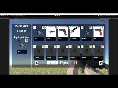 Unity - Full body fps controller #1 - Weapon Inventory