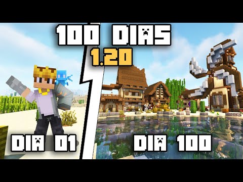 Eu SOBREVIVI 100 Dias no Minecraft 1.20 - O Filme