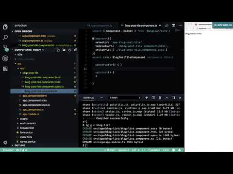 Angular Components In Depth 3 - Creating Components and adding Bootstrap