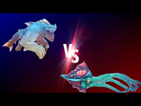 Hungry Shark Evolution, Behemoth VS Kraken.