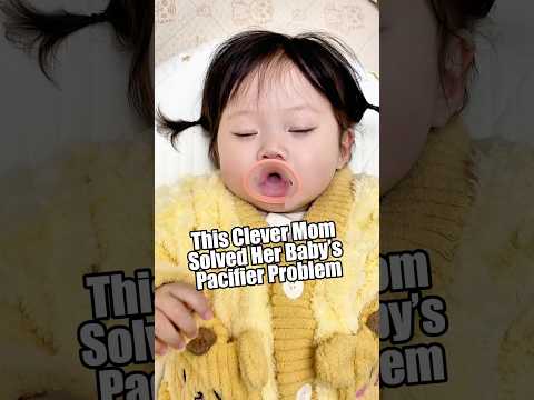 This Clever Mom Solved Her Baby’s Pacifier Problem#shorts